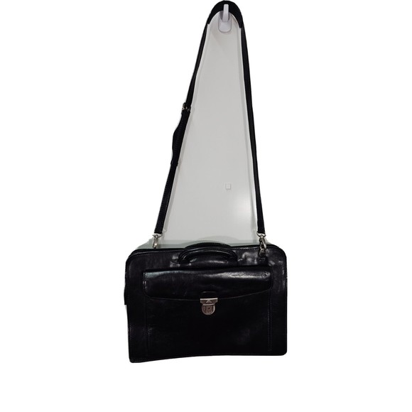 TONY PEROTTI Leather Briefcase Messenger Laptop Shoulder Bag Made in Italy - Picture 1 of 8